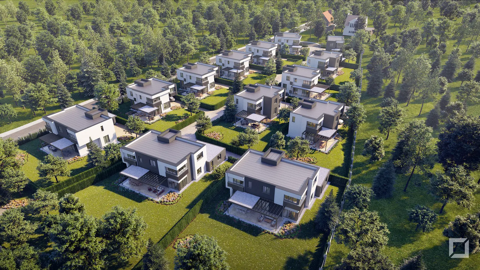residential compound of modern villas and townhouses — designed by NoVi Designs & Finishing (1 of 8)