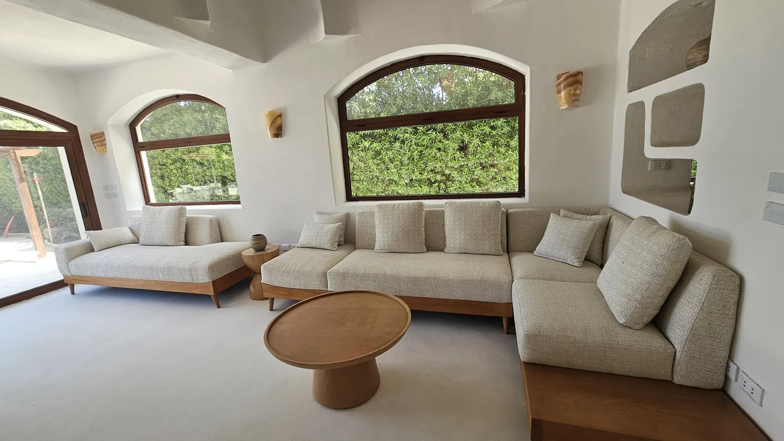 El Gouna Villa — As built: The living room — 3D design and as built