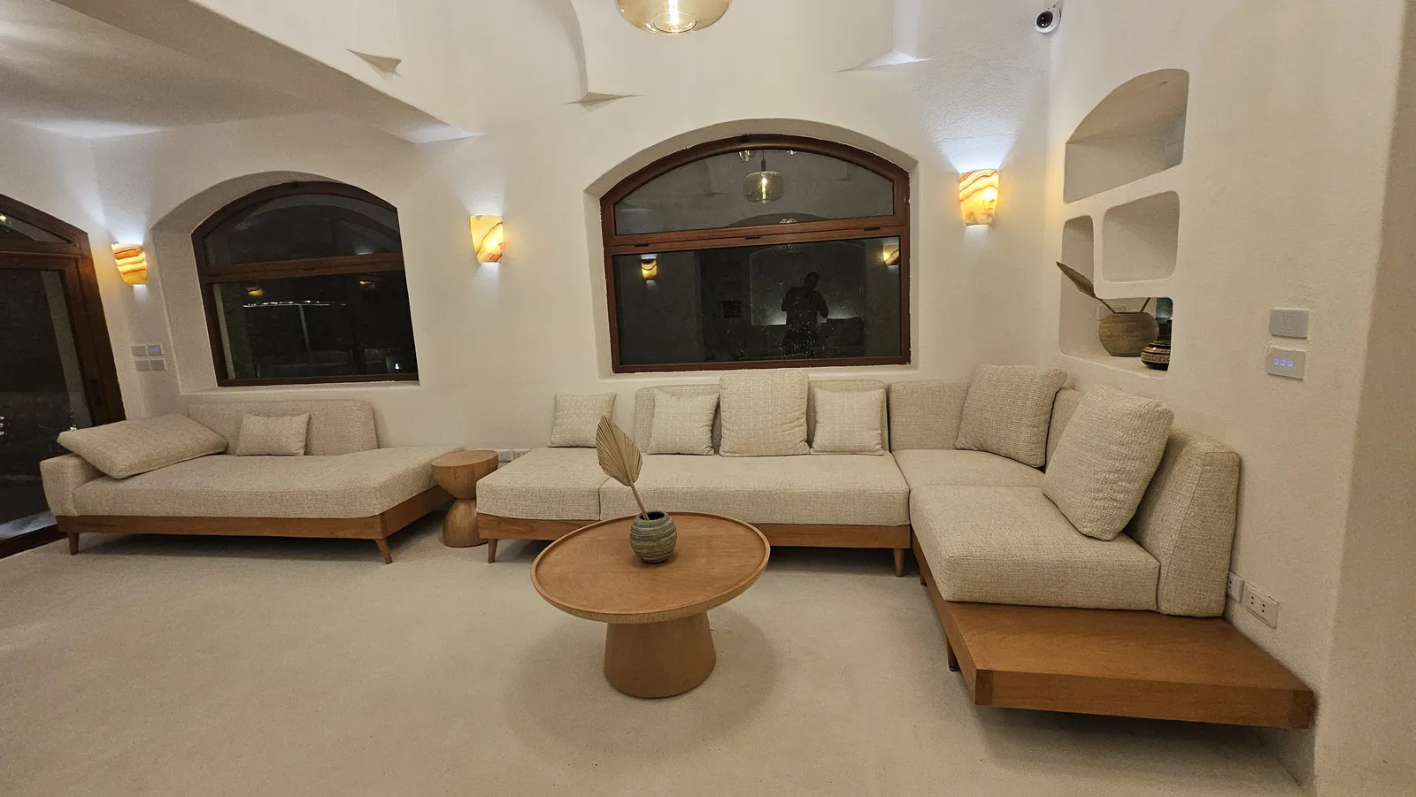 El Gouna Villa — As built: The living room — bare shell and delivered