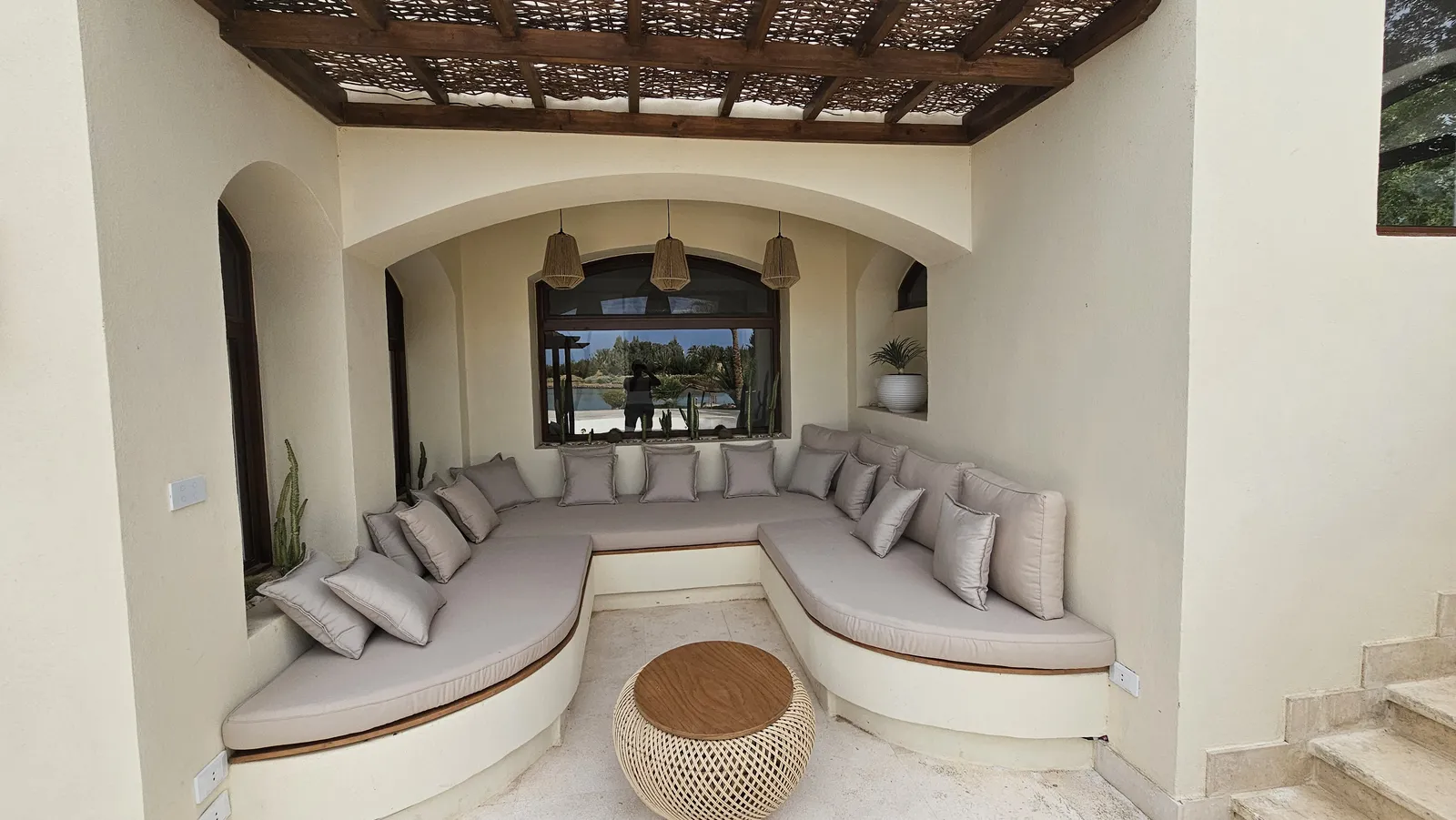 El Gouna Villa — As built: The outdoor lounge — 3D design and as built